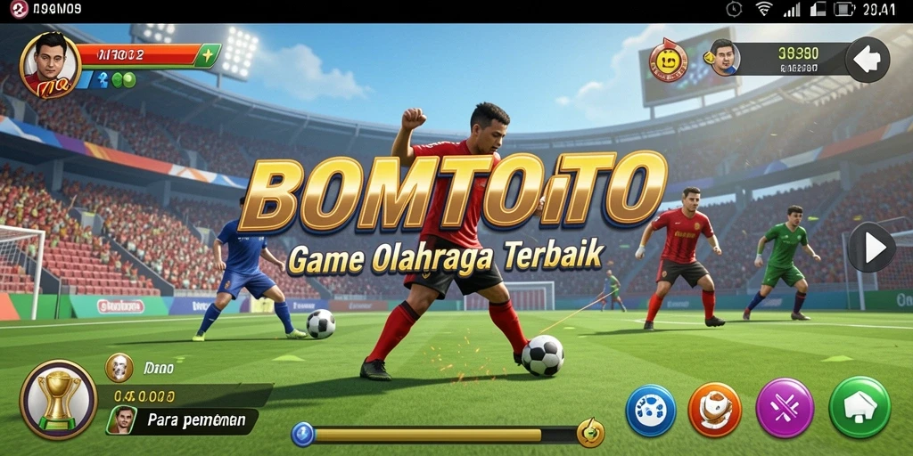 Gambaran gameplay menegangkan dari BOMTOTO dalam olahraga.