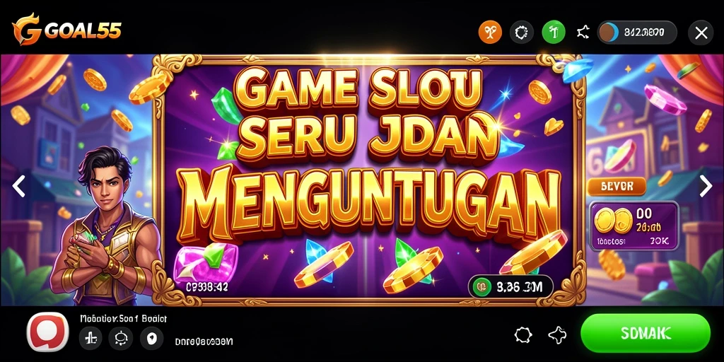 Tampilan gameplay GOAL55 yang memukau dan penuh warna.