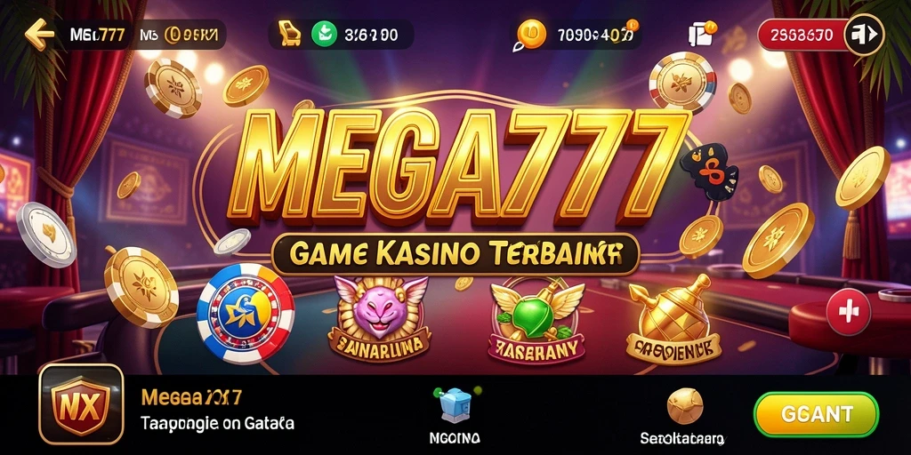 Tampilan gameplay MEGA777 yang menarik dengan variasi permainan Kasino.