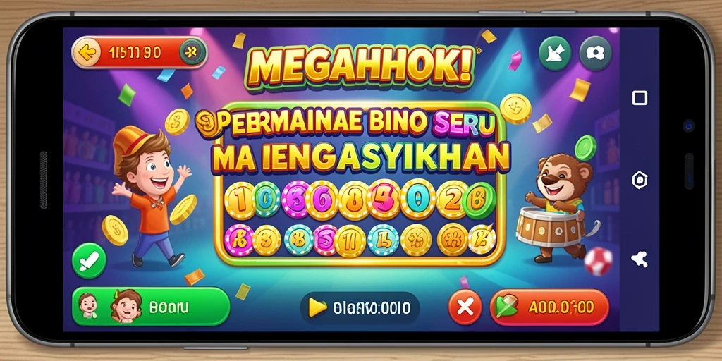 Tampilan gameplay seru dan interaktif MEGAHOKI.